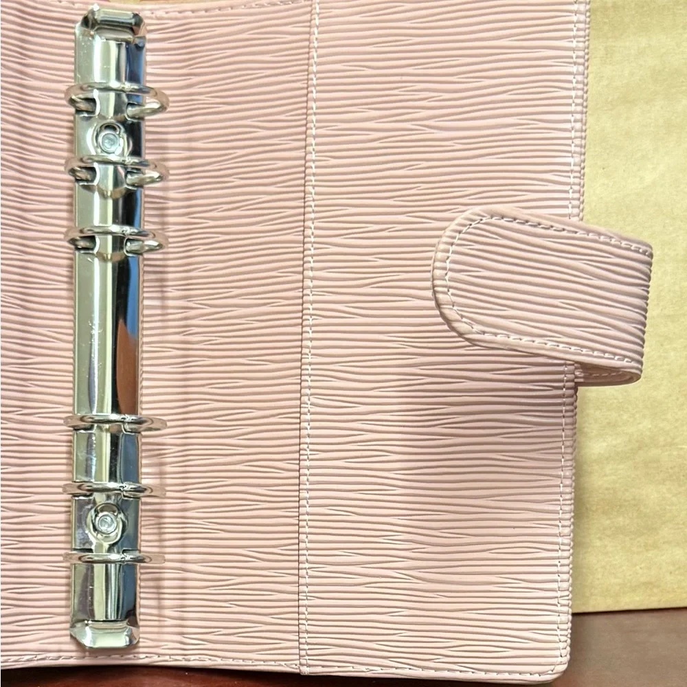 Pink Textured A6 binder perfect for cash stuffing